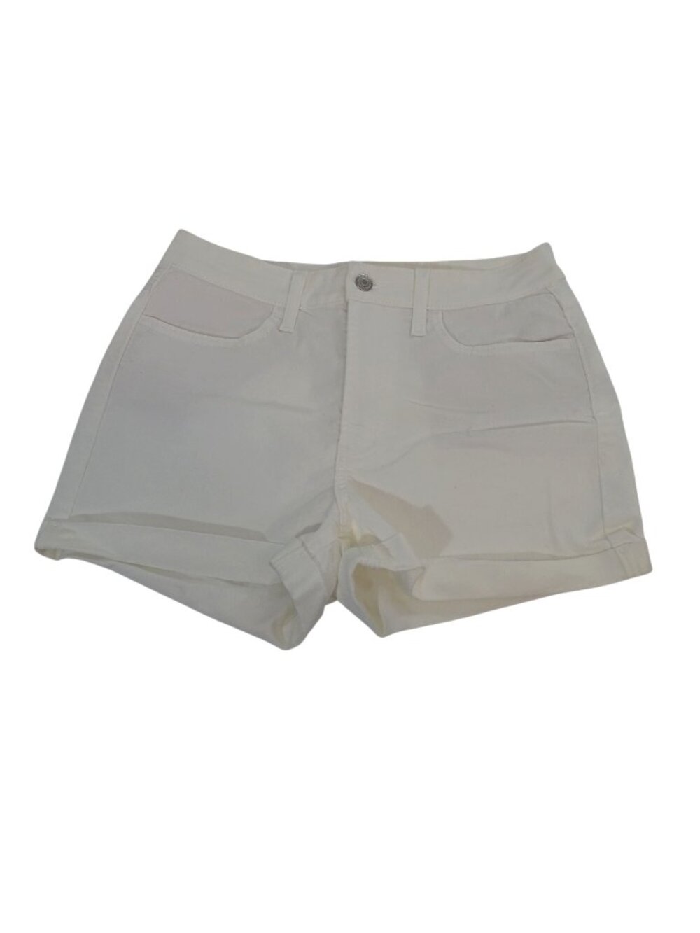 Old Navy High Rise WOW White Denim Shorts Women Size 8 Summer Vacation Festival